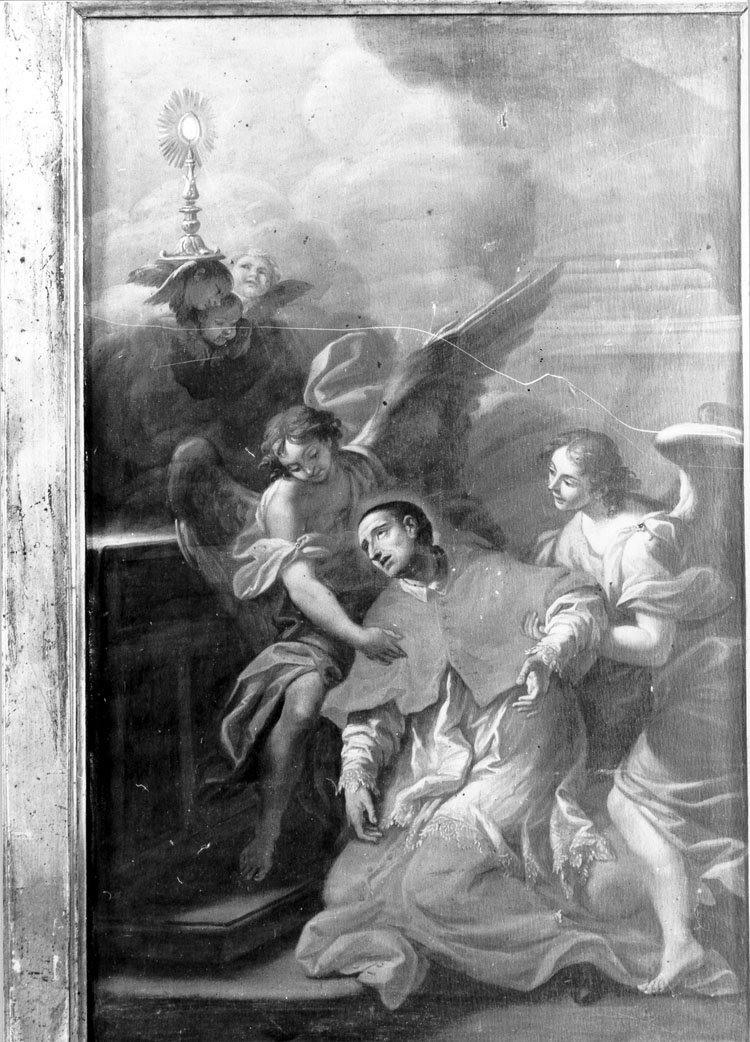 estasi di San Carlo Borromeo (dipinto) di Cappelli Agostino (sec. XVIII)