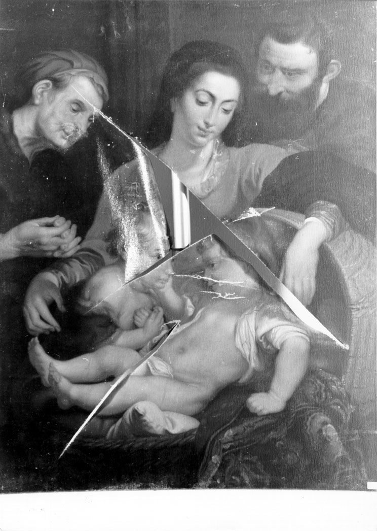 Madonna della cesta, Sacra Famiglia (dipinto) di Centurelli Giulia (sec. XIX)