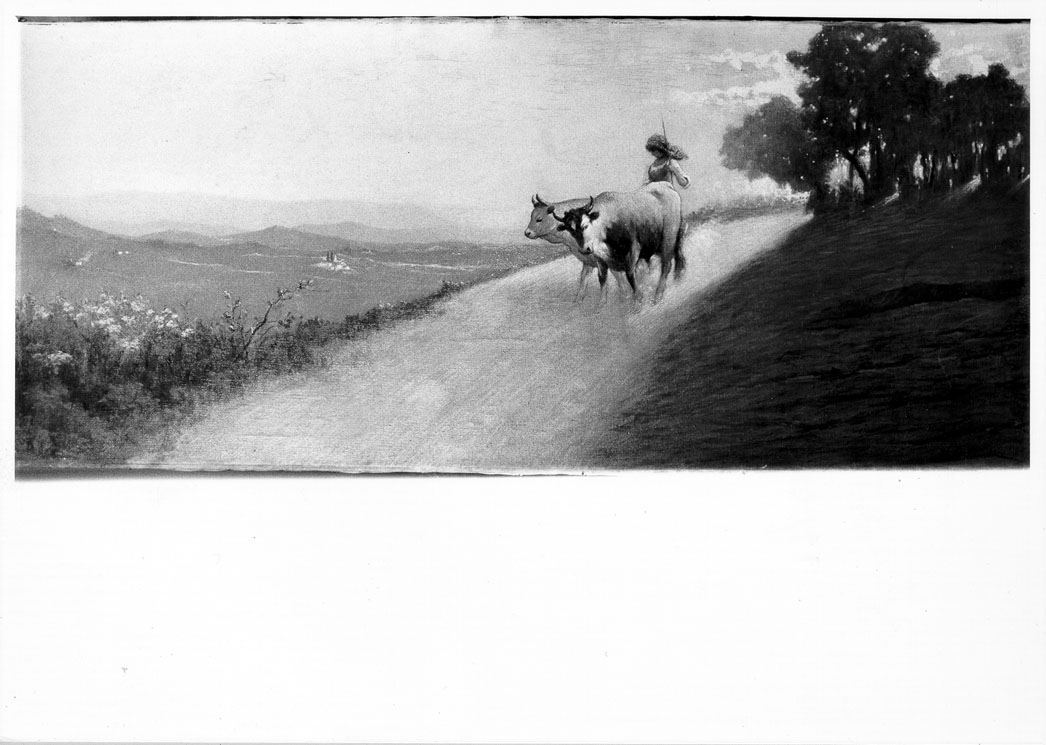 tramonto (dipinto) di Orlandi Augusto (sec. XX)