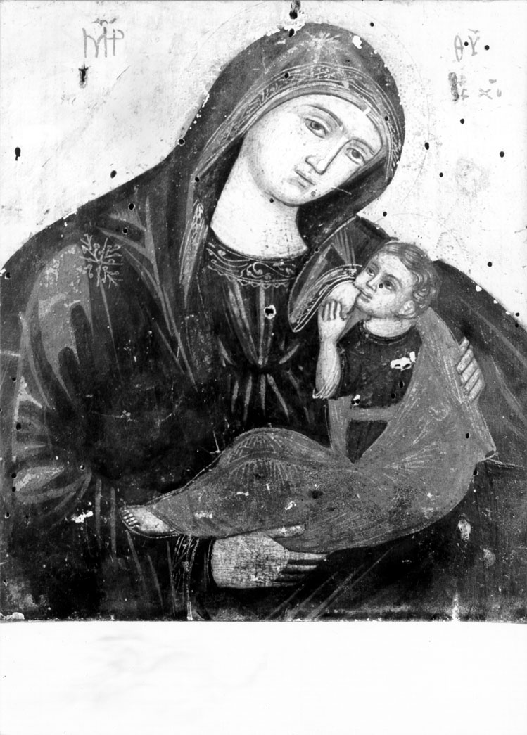 Vergine Galactotrophousa, Madonna con Bambino (dipinto) - ambito greco (seconda metà sec. XVI)