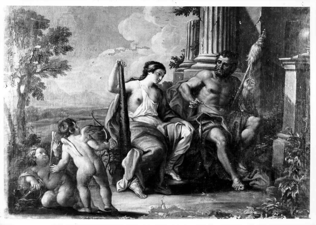 Ercole e Onfale (dipinto) di Parisani Celio (sec. XVIII)