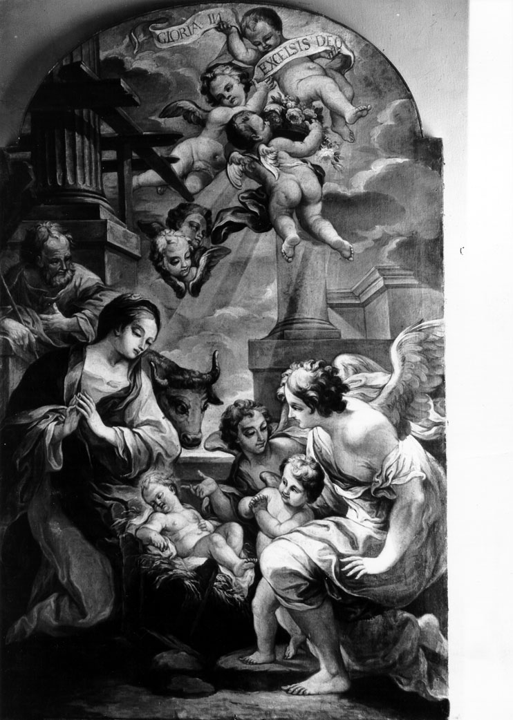 natività di Gesù (dipinto) di Miniera Biagio (attribuito) (sec. XVIII)