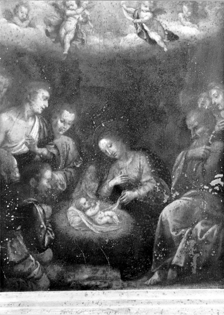 adorazione dei pastori (dipinto) - ambito marchigiano (sec. XVII)