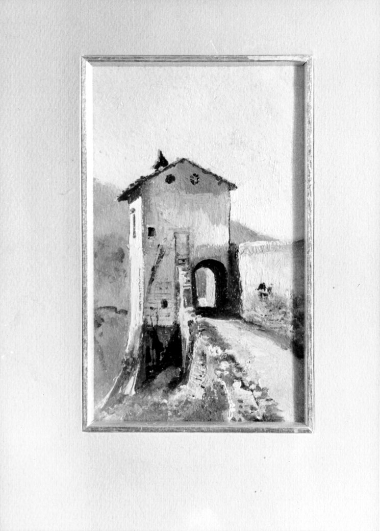 Casotto Sgariglia, veduta di Ascoli Piceno (dipinto) di Gabrielli Giulio (seconda metà sec. XIX)