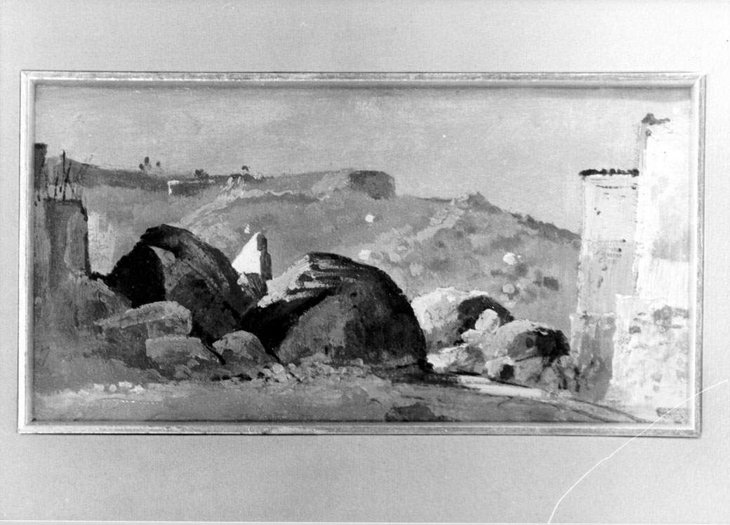 paesaggio (dipinto) di Gabrielli Giulio (seconda metà sec. XIX)