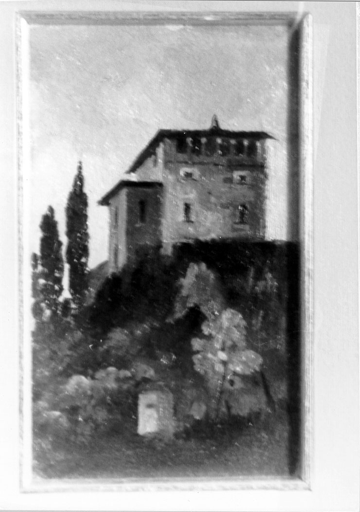 Pennile di sopra, veduta di Ascoli Piceno (dipinto) di Gabrielli Giulio (seconda metà sec. XIX)