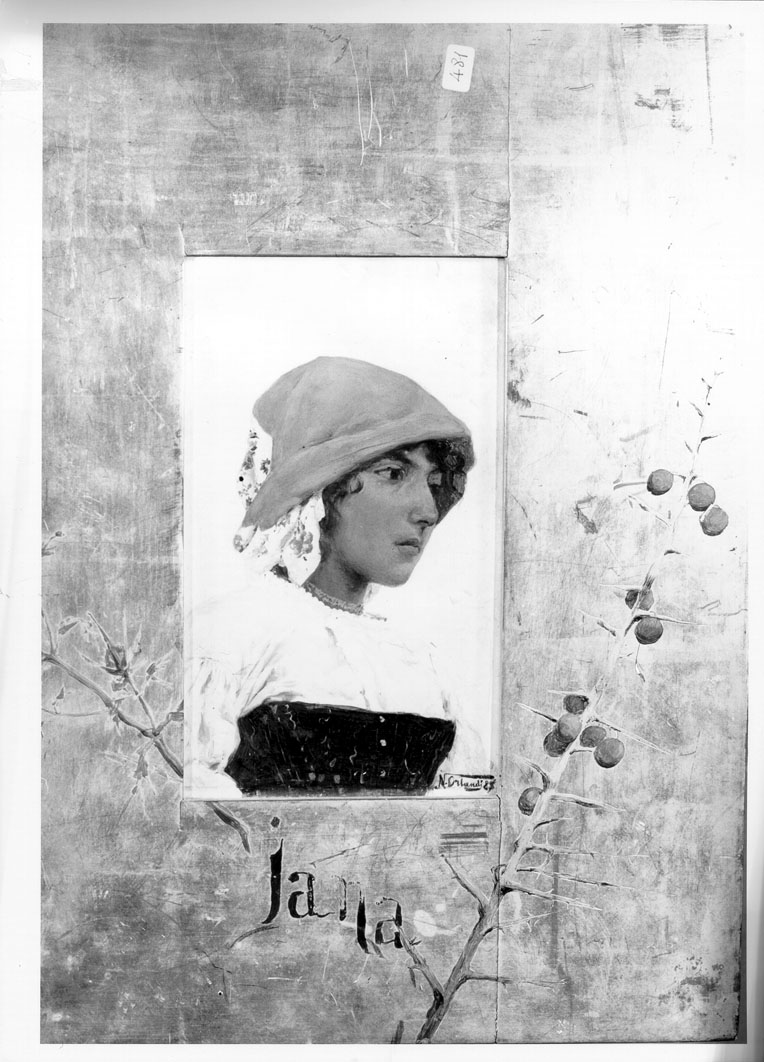 Iana, ritratto di donna (dipinto) di Orlandi Nazzareno (sec. XIX)