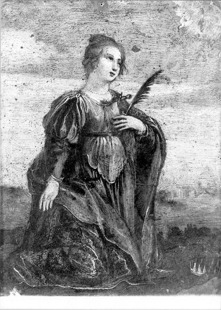 Santa Elisabetta d'Ungheria (dipinto) - ambito veneto (fine/inizio secc. XVI/ XVII)