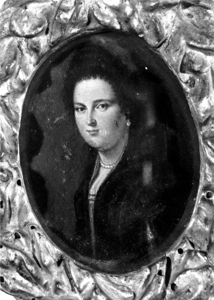 ritratto di dama (miniatura) - ambito marchigiano (sec. XVII)