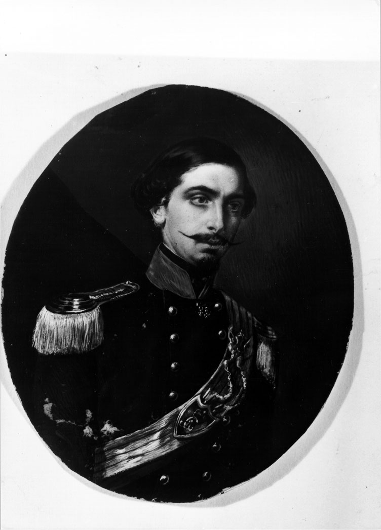 ritratto d'uomo (miniatura) - ambito Italia centrale (sec. XIX)