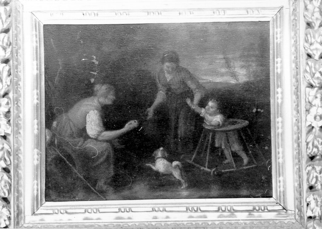 scena di genere (dipinto) - ambito olandese (sec. XVII)