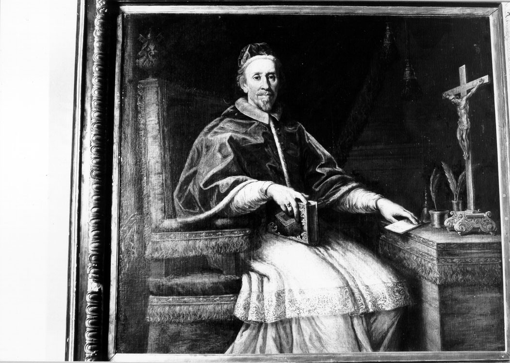 ritratto di papa Clemente IX (dipinto) di Maratta Carlo (bottega) (sec. XVII)