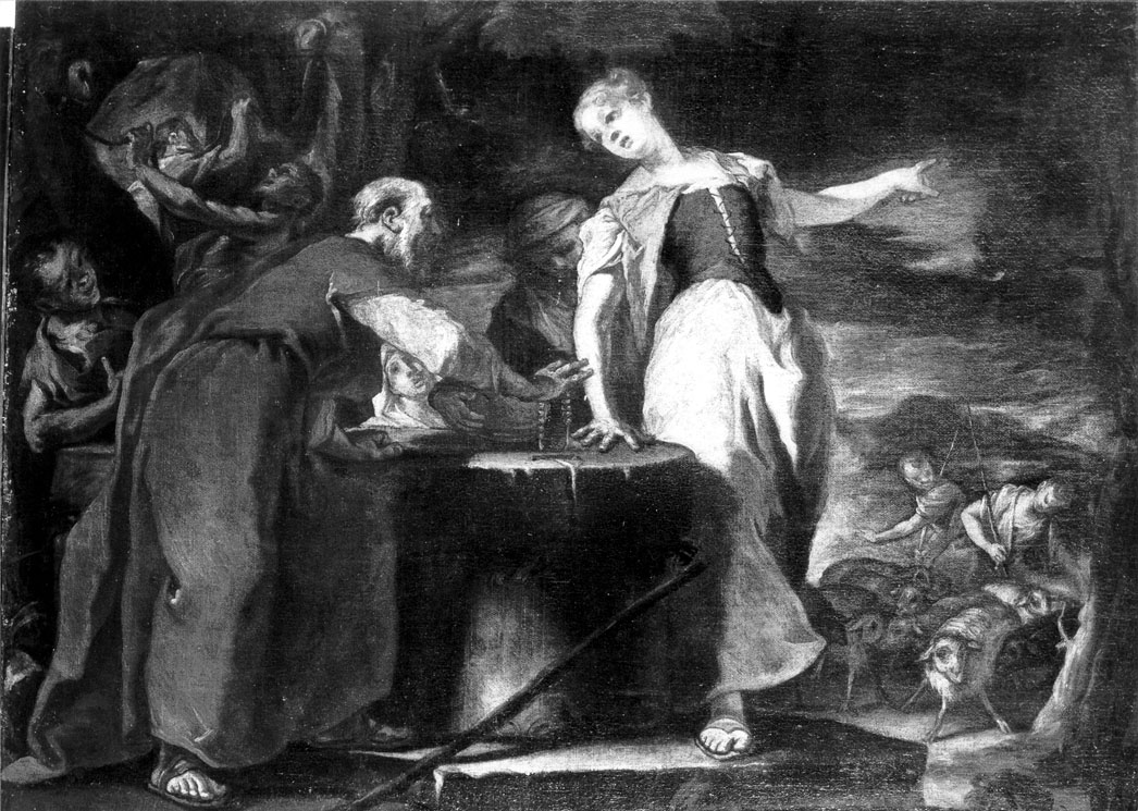 Rebecca al pozzo (dipinto) di Grassi Nicola (prima metà sec. XVIII)