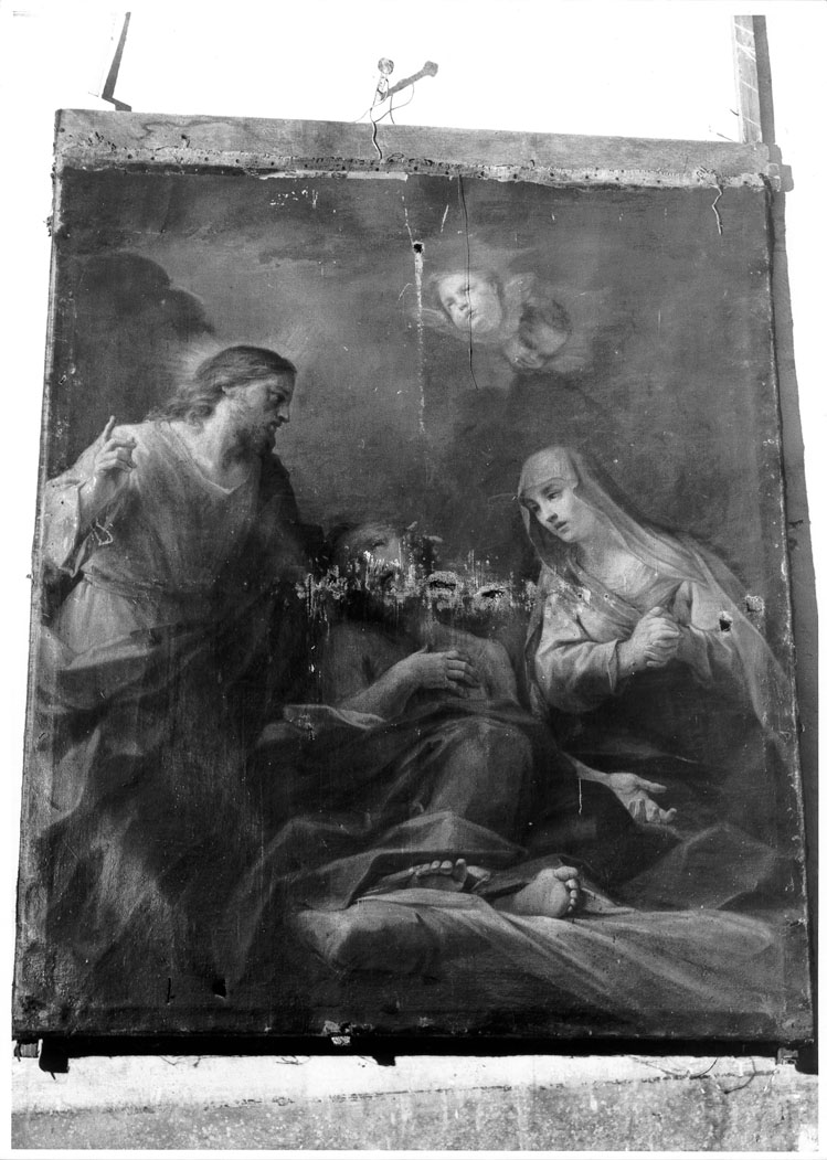 morte di San Giuseppe (dipinto) di Mancini Francesco (prima metà sec. XVIII)