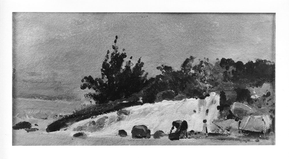 veduta di Ascoli Piceno (dipinto) di Gabrielli Giulio (seconda metà sec. XIX)