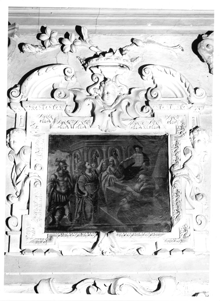 Santa Caterina d'Alessandria rifiuta di adorare gli idoli (dipinto) di Braganti Giovanni (attribuito) (inizio sec. XVII)