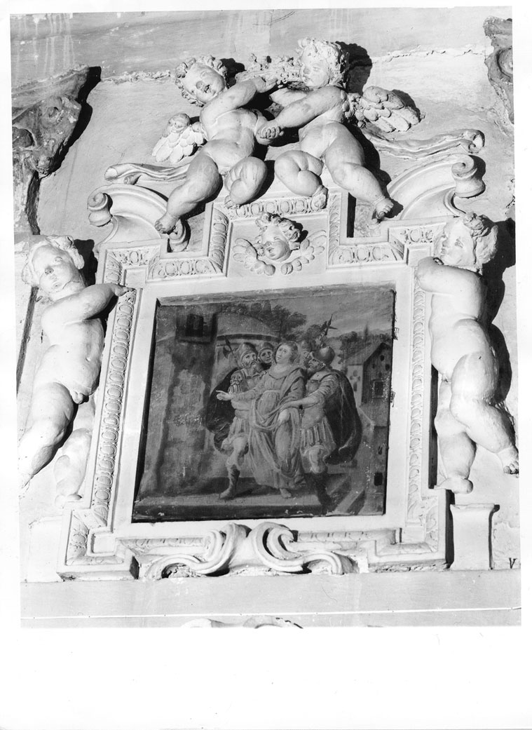 Santa Caterina d'Alessandria condotta al luogo della decapitazione (dipinto) di Braganti Giovanni (attribuito) (inizio sec. XVII)