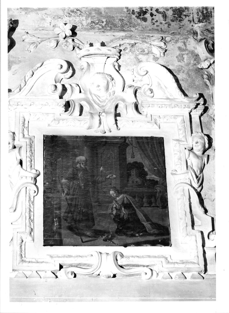 Santa Caterina battezzata da un santo eremita (dipinto) di Braganti Giovanni (attribuito) (inizio sec. XVII)
