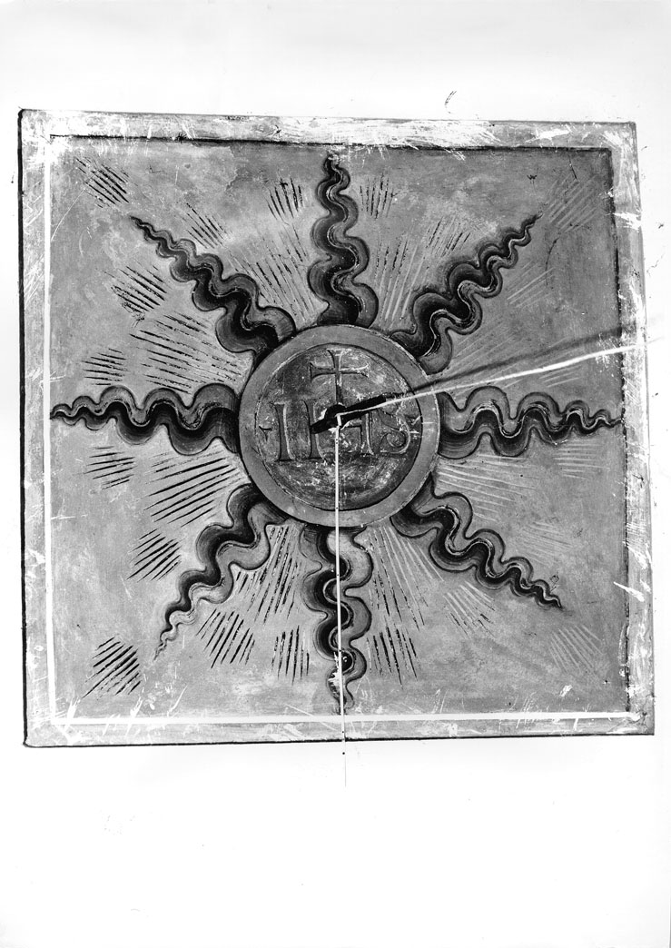 Santi e monogramma cristologico (dipinto, ciclo) - ambito marchigiano (sec. XVII)