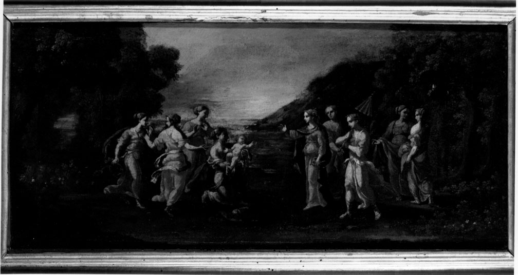 Mosè salvato dalle acque (dipinto) - ambito romano (seconda metà sec. XVII)