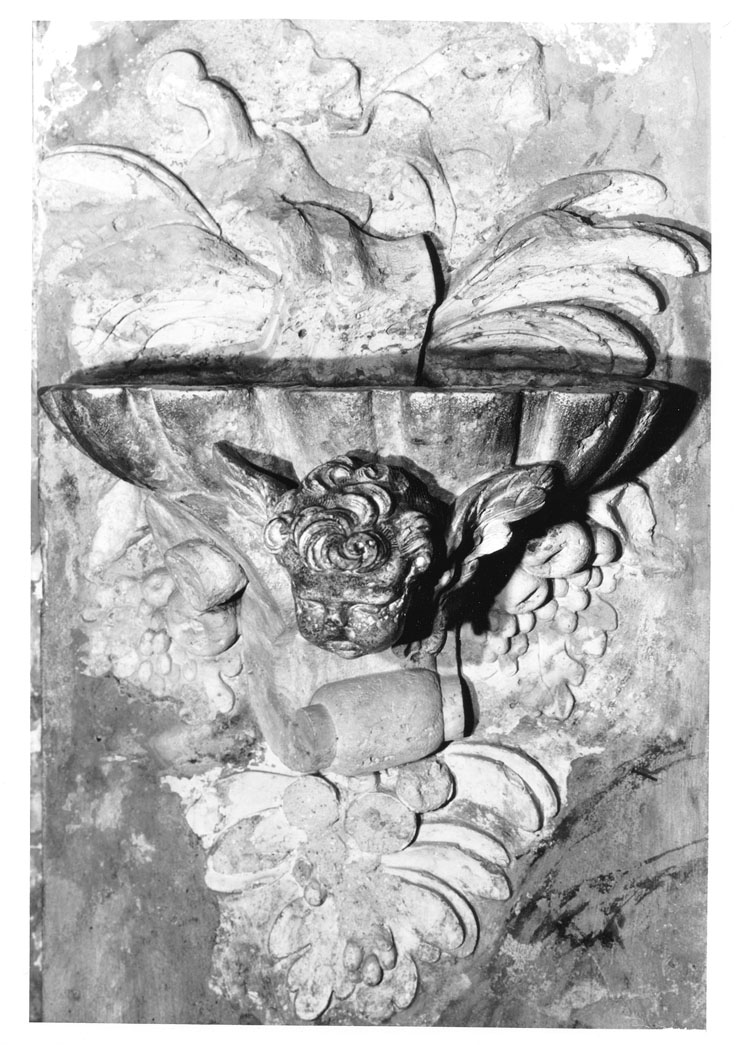 acquasantiera, serie - bottega marchigiana (sec. XVIII)