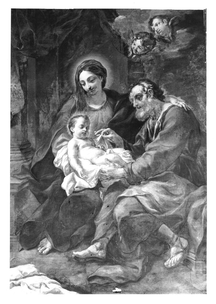 Sacra Famiglia (dipinto) di Ghezzi Giuseppe (sec. XVII)