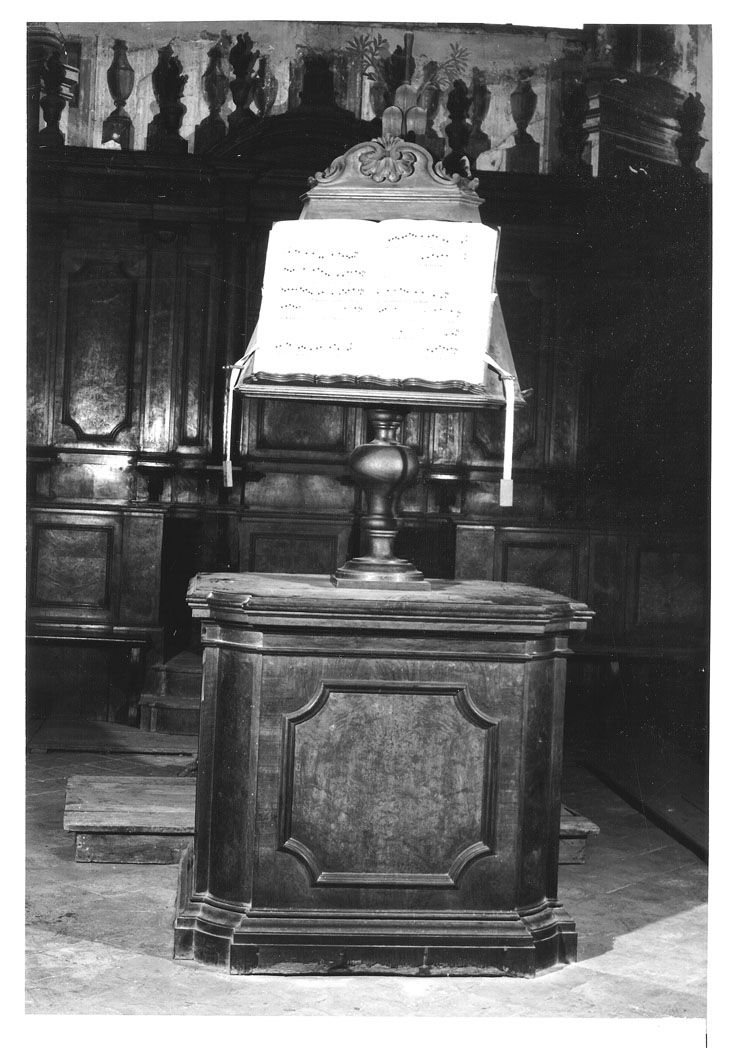 leggio di Belloni Cesare, Andreazzi Alessandro (seconda metà sec. XVIII)