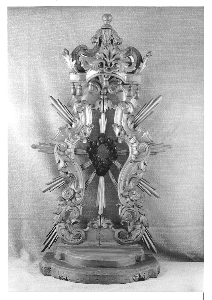 tronetto per esposizione eucaristica - bottega marchigiana (sec. XVIII)