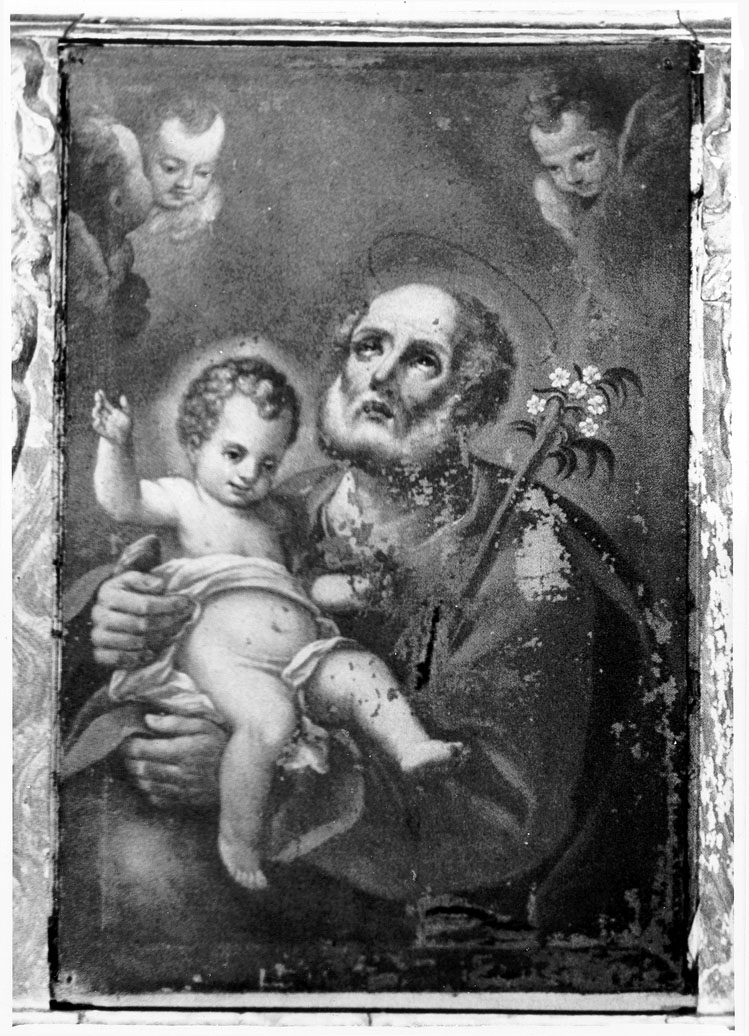 San Giuseppe e Gesù Bambino (dipinto) - ambito marchigiano (prima metà sec. XVIII)