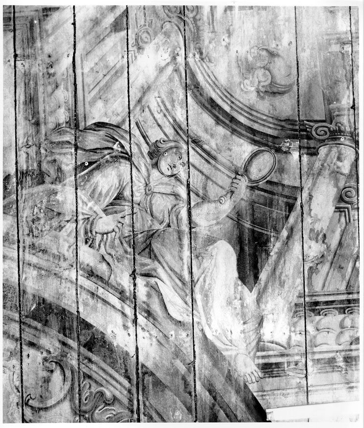 trionfo di San Michele Arcangelo e Virtù Cardinali (dipinto) di Bianconi Domenico (sec. XVIII)