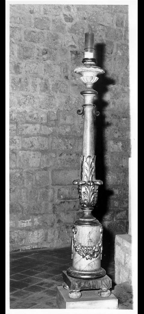 candeliere, serie - bottega marchigiana (prima metà sec. XIX)