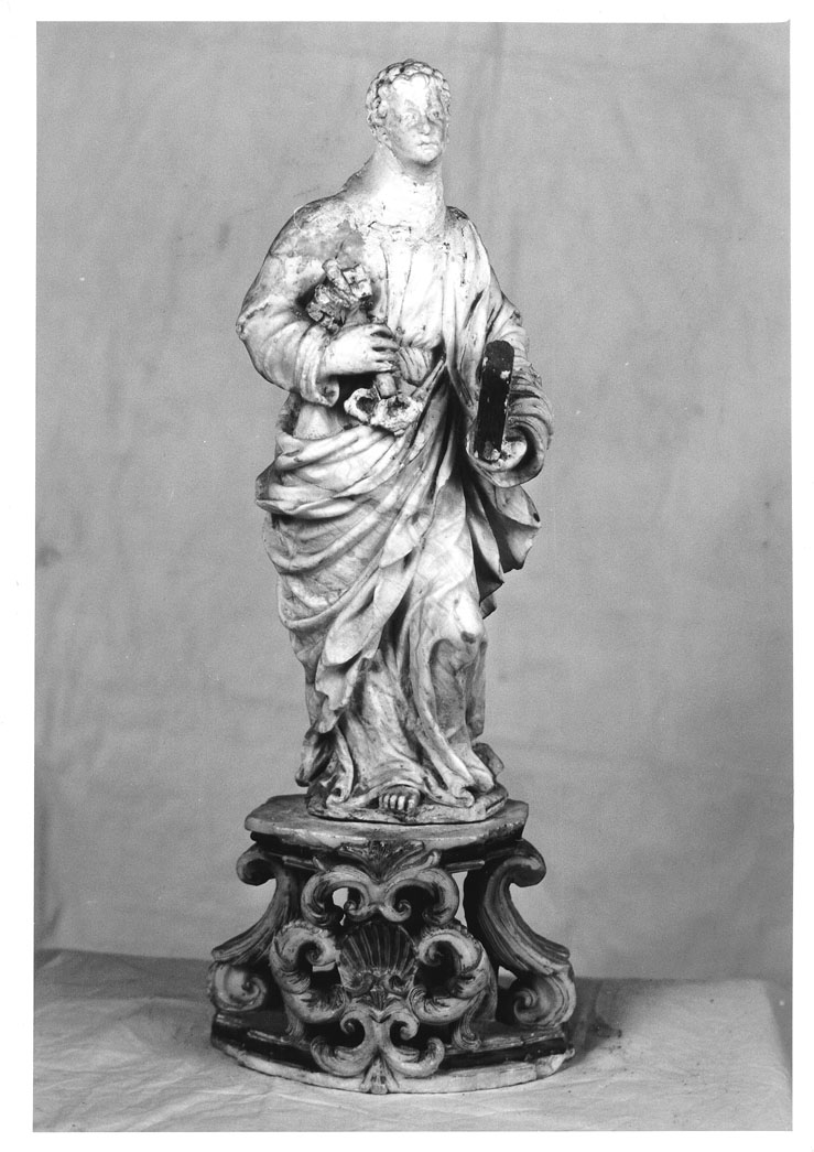 San Pietro (statua, elemento d'insieme) - ambito marchigiano (fine/inizio secc. XVII/ XVIII)