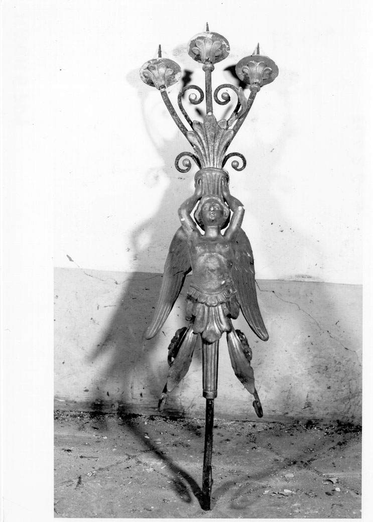 candeliere, serie - bottega marchigiana (sec. XIX)