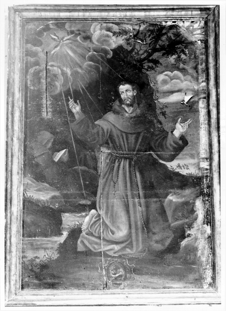 San Francesco d'Assisi (dipinto) di Malpiedi Domenico (attribuito) (sec. XVII)