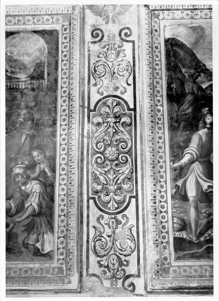 motivi decorativi vegetali stilizzati (decorazione pittorica, serie) di Malpiedi Domenico (attribuito) (prima metà sec. XVII)