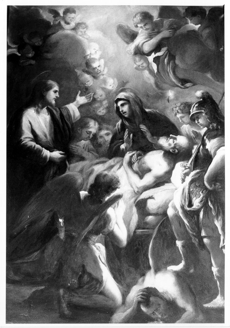 morte di San Giuseppe (dipinto) di Strina Pietro (sec. XX)