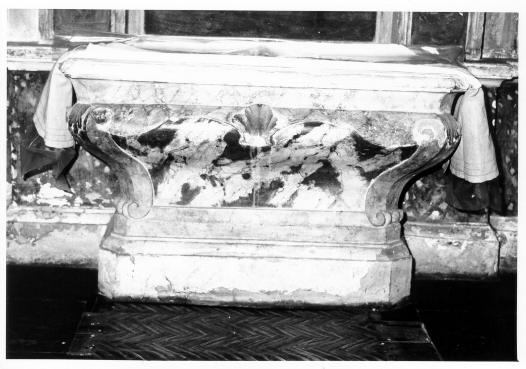 mensa d'altare - bottega marchigiana (sec. XVII)