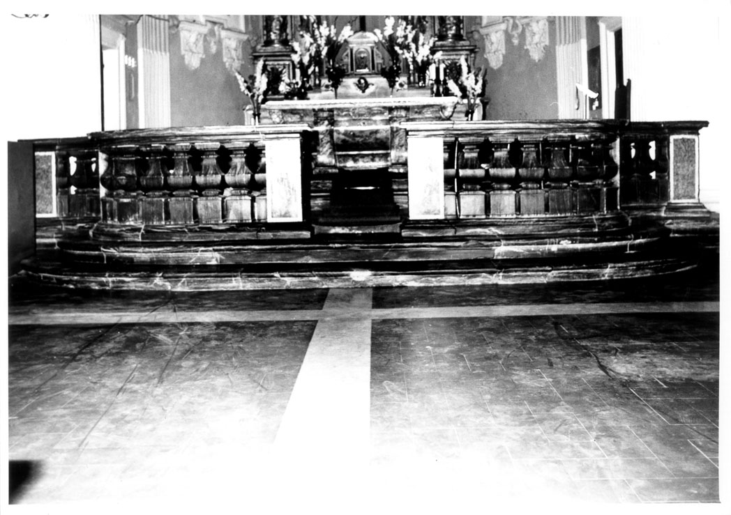 balaustrata - bottega marchigiana (fine/inizio secc. XVII/ XVIII)