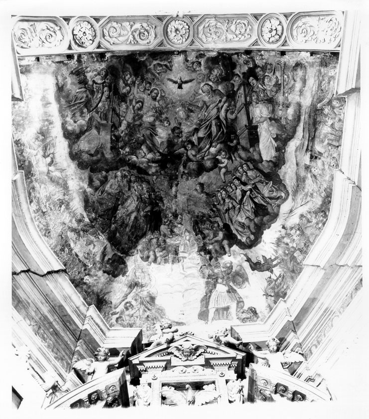 Giudizio Universale (dipinto) di De Lignis Francesco (attribuito) (ultimo quarto sec. XVII)