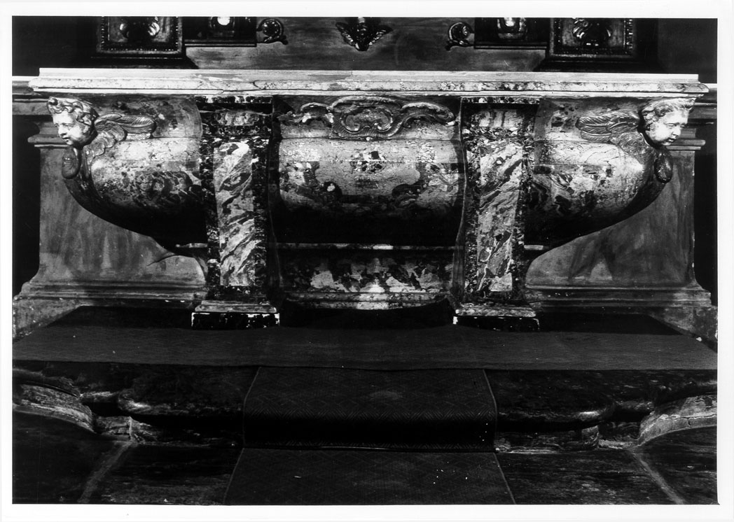 mensa d'altare - bottega marchigiana (sec. XVII)