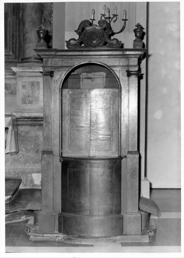 confessionale - bottega marchigiana (fine sec. XVIII)