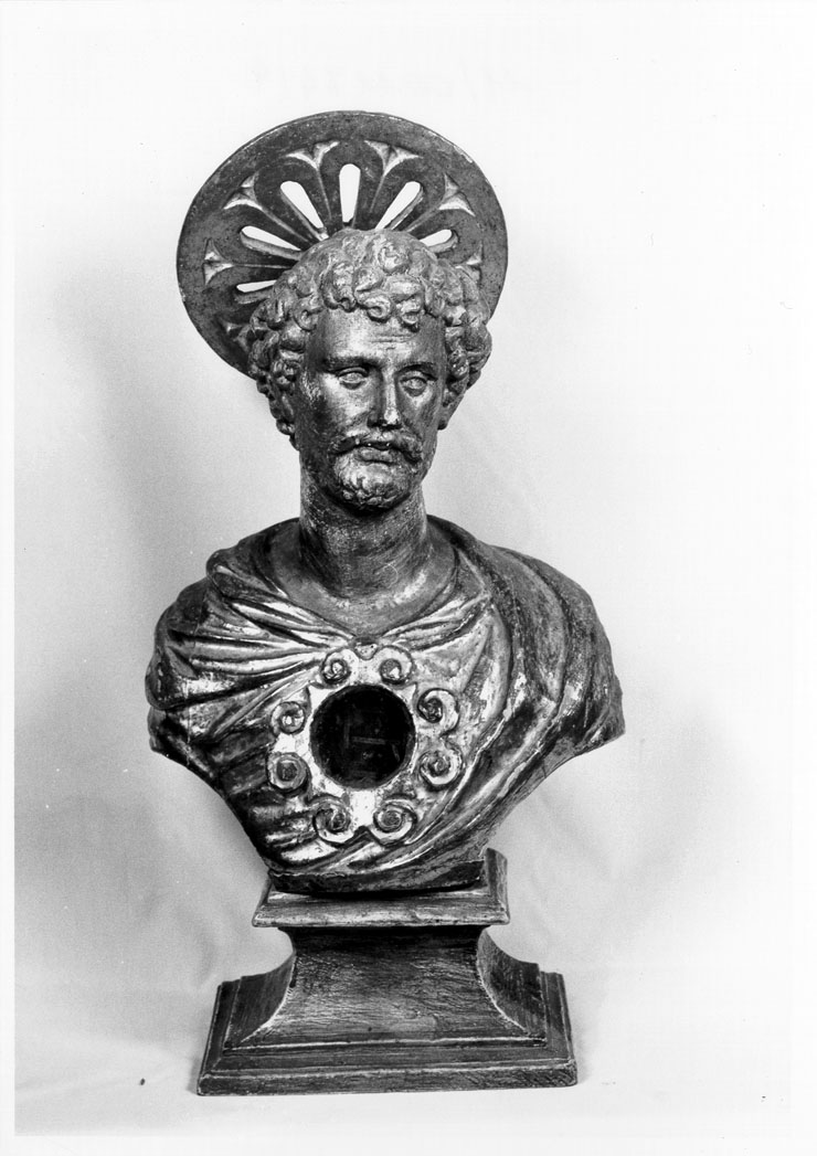 Santo (?) (reliquiario - a busto, serie) - bottega marchigiana (sec. XVIII)