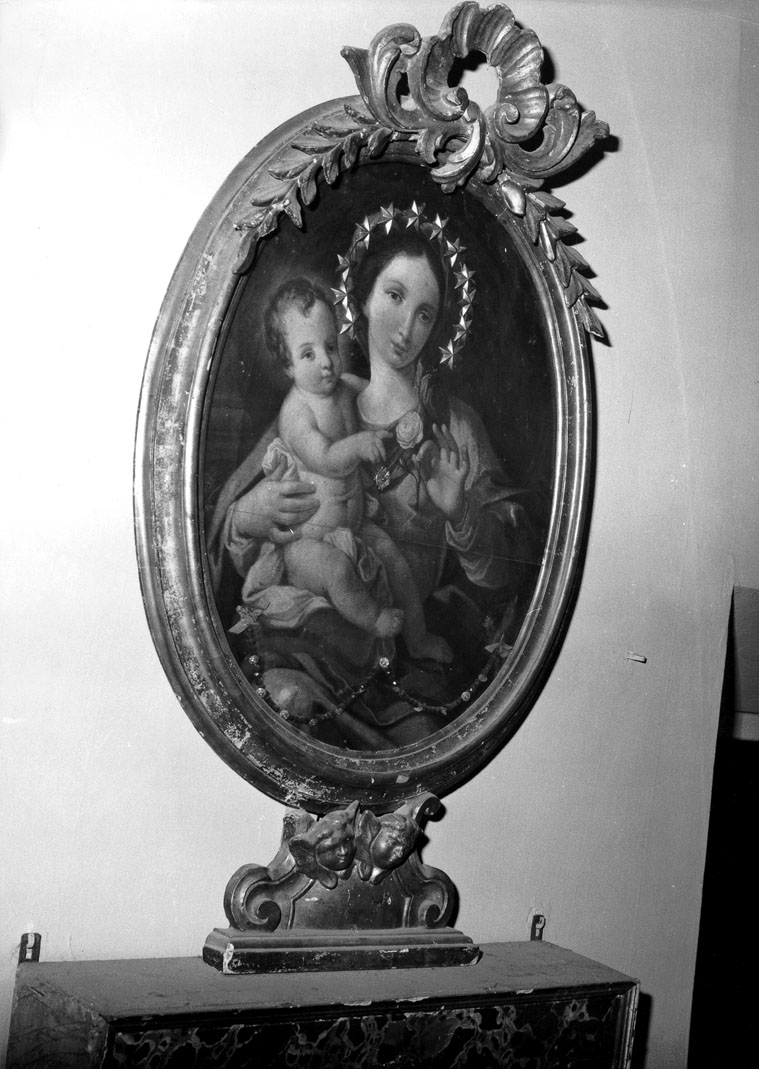 Madonna della Rosa (dipinto) di Garbi Anton Maria (attribuito) (sec. XVIII)