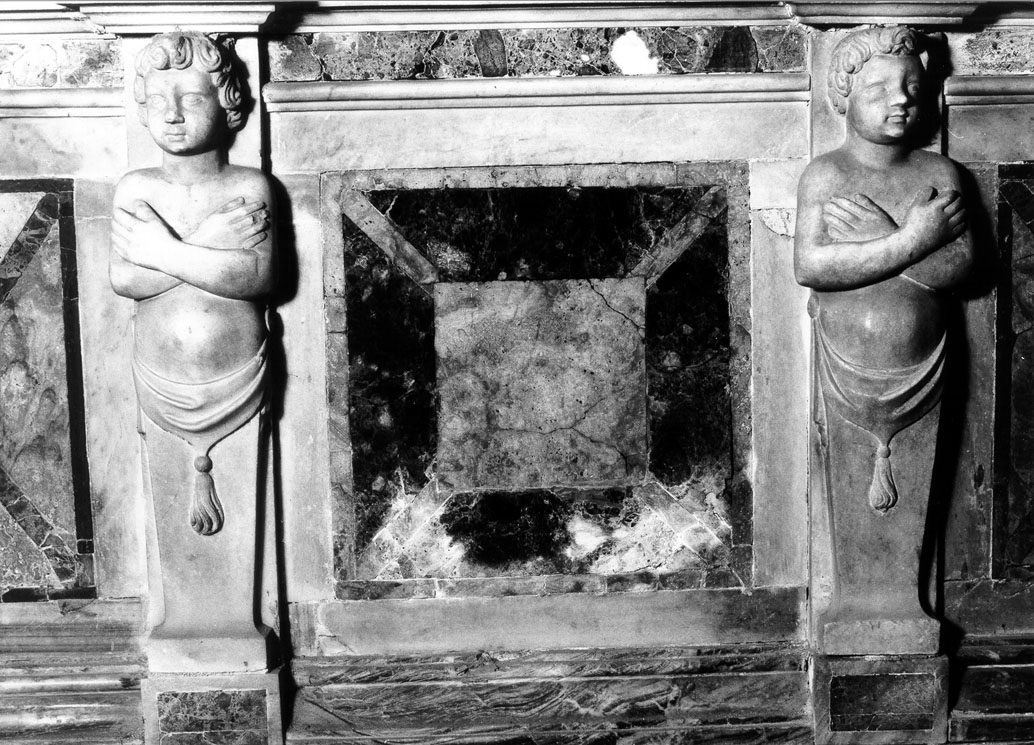 cariatidi (decorazione plastica, serie) di Solari Pietro (prima metà sec. XVII)