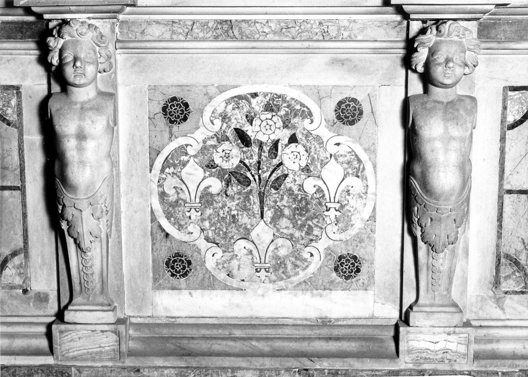cariatidi (decorazione plastico-pittorica, serie) di Solari Pietro (prima metà sec. XVII)