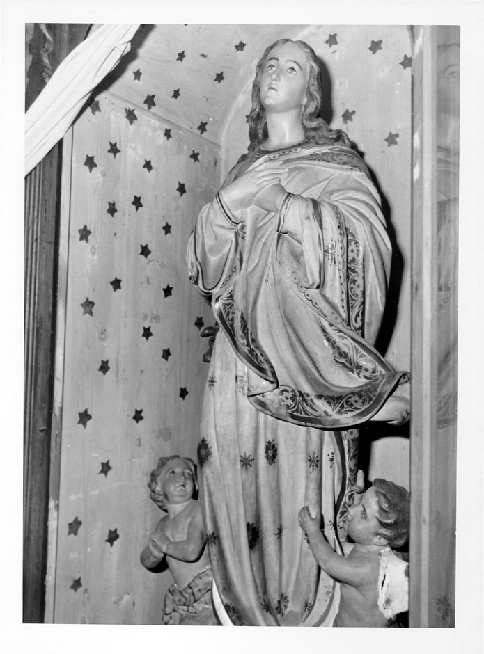 Madonna Assunta con due angeli (statua) - ambito italiano (sec. XIX)