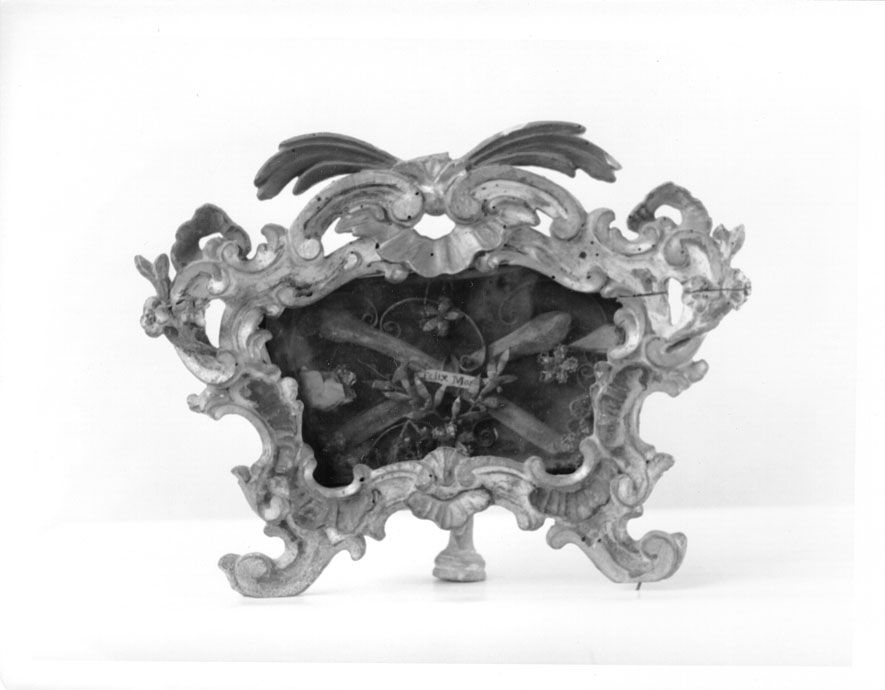 reliquiario - a tabella - bottega marchigiana (sec. XVIII)