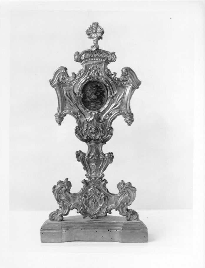 stemma gentilizio della famiglia Sgariglia (reliquiario - a ostensorio) - bottega marchigiana (sec. XVIII)