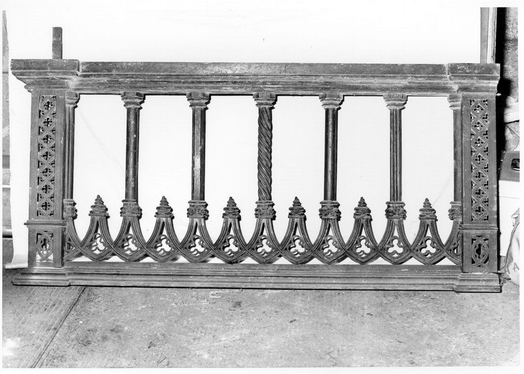 balaustrata, serie - bottega marchigiana (sec. XIX)