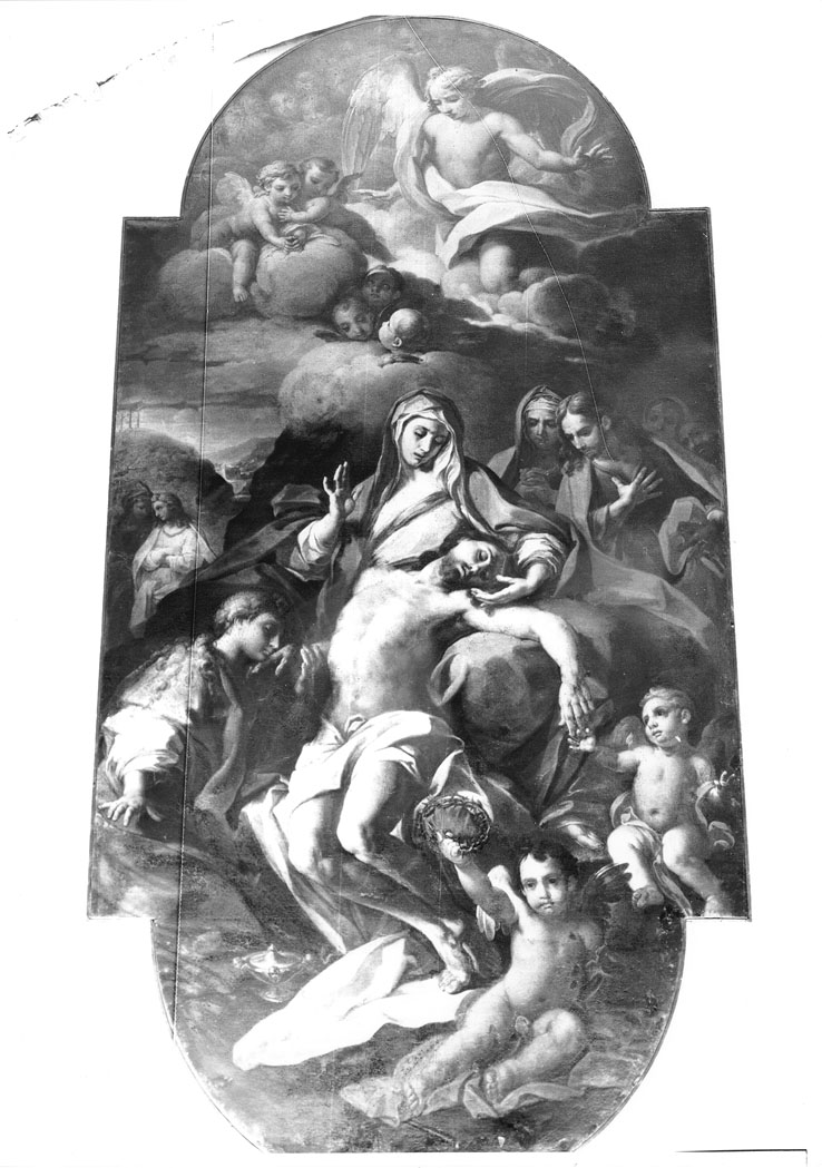 deposizione di Cristo dalla croce (dipinto) di Devò Luigi (attribuito) (seconda metà sec. XVIII)